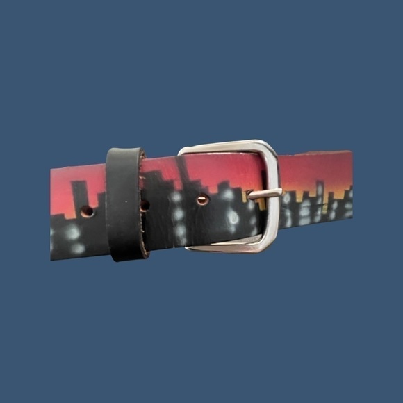 ?genuine Leather Airbrushed Belt. main image 8